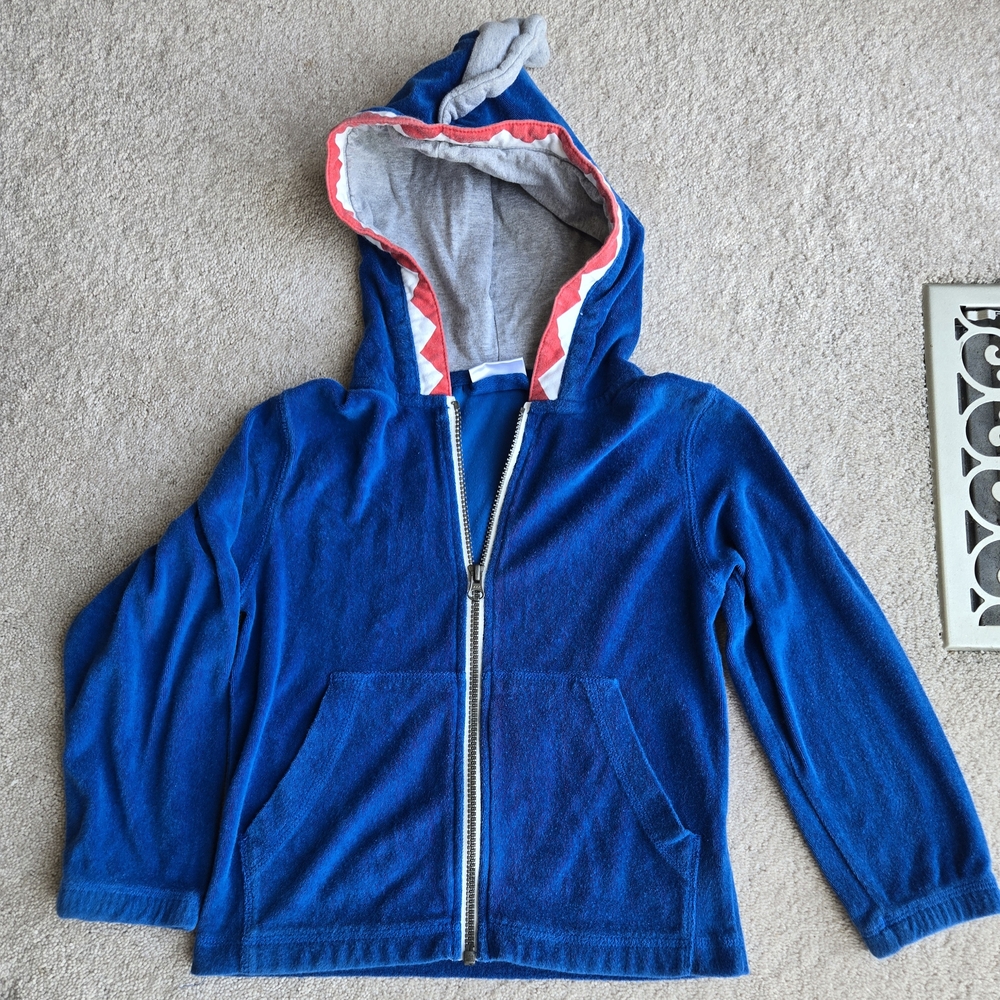 Hanna Andersson Blue Jacket with Red Accents